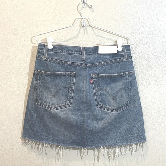 RE/DONE Levi's High Rise Denim Skirt 28 - Picture 4 of 11